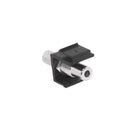 3.5mm Female to Female Stereo Keystone Wall Plate Insert - Black