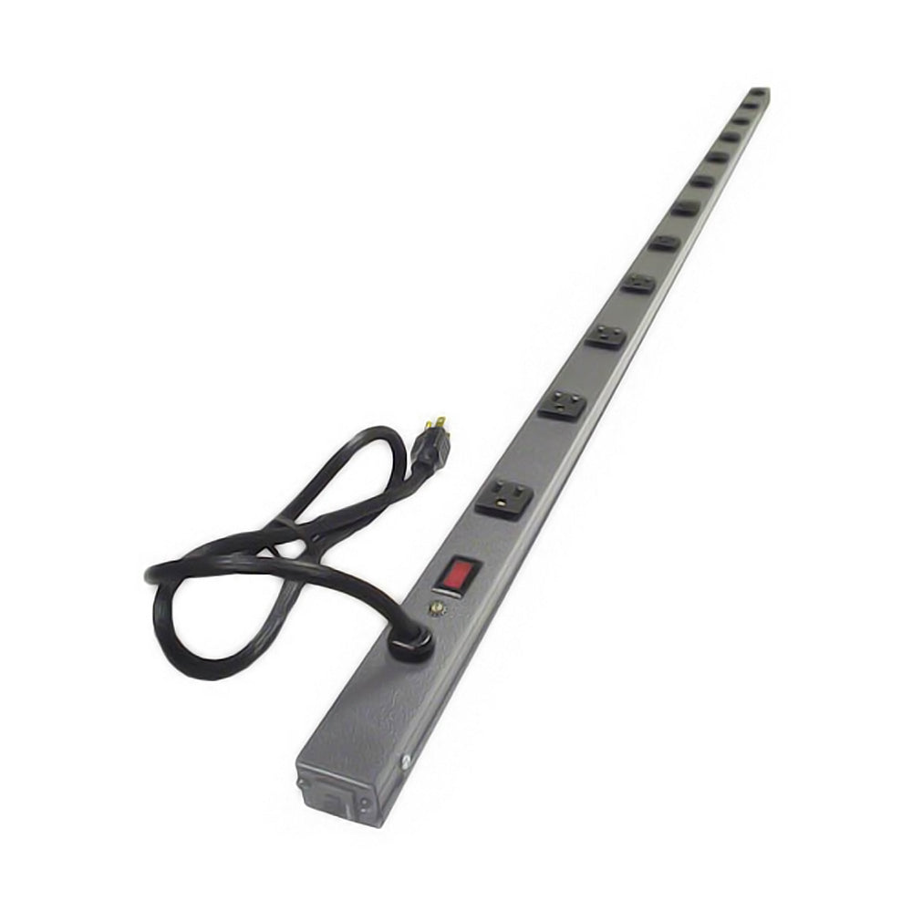 Hammond 70 inch 12-Outlet Vertical Power Strip - 6ft 5-15P Cord, 5-15R