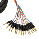 Premium Phantom Cables 1/4 Inch TRS Male to 1/4 Inch TRS Male Balanced Analog 16-Channel Snake Cable