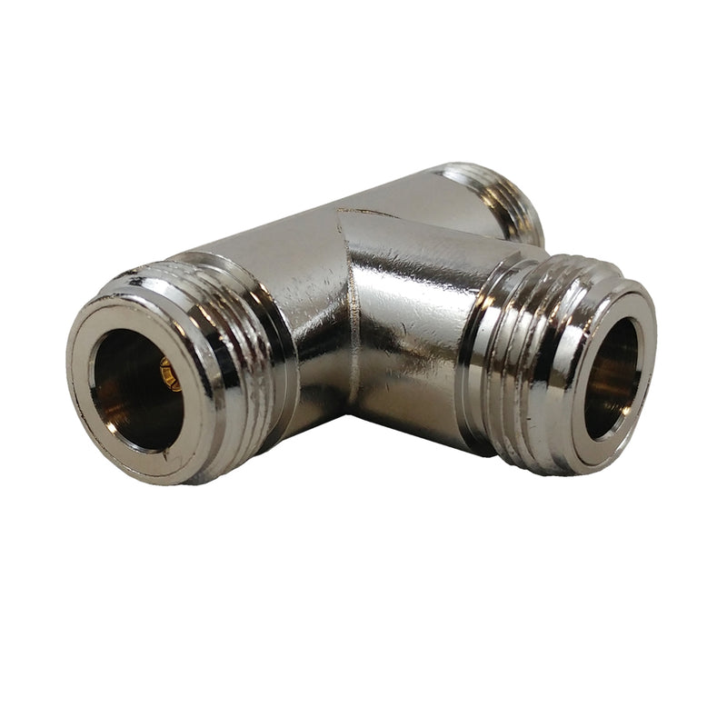 N-Type Female to 2 x N-Type Female - Tee Adapter