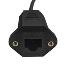 6 Inch RJ45 CAT6 Female to Female Adapter with Screw Holes