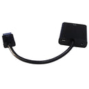6 inch HDMI Male to VGA Female + 3.5mm Female Adapter - Black - PC/Laptop to VGA Display