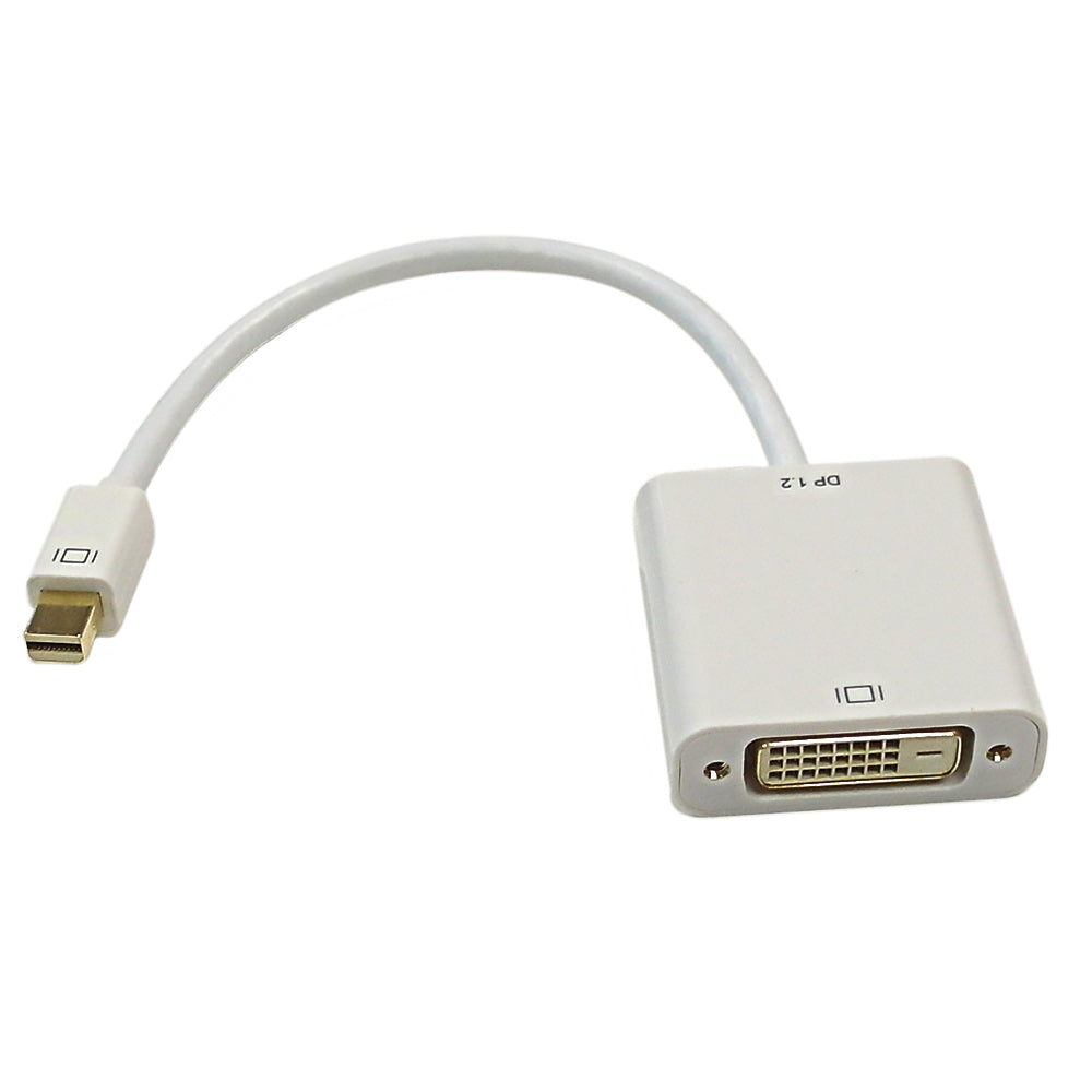 6 inch Mini-DisplayPort/Thunderbolt v1.2 Male to DVI Female Adapter, A