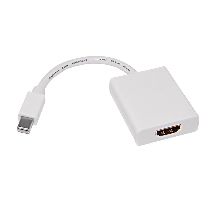 6 inch Mini-DisplayPort/ThunderBolt™ Male to HDMI Female with Audio Adapter