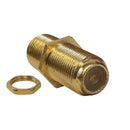 F-Type Female to Female Bulkhead, Gold Plated (1Ghz insert)