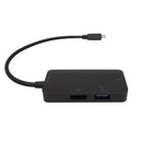 USB 3.1 Type-C to HDMI, USB-A 3.0, USB Type-C - DP 1.4 Alt Mode - Black