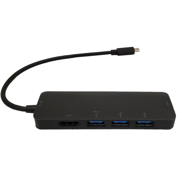 3.1 to HDMI, 3x USB-A 3.0, USB Type-C DP 1.4 Alt Mode - Black