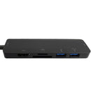 USB 3.1 Type-C to HDMI, 2x USB-A 3.0, USB Type-C, SD/Micro SD - DP 1.4 Alt Mode - Black