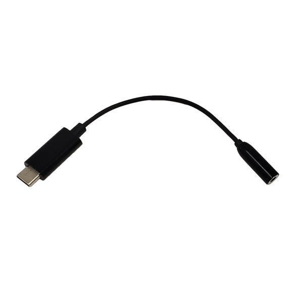 USB 3.1 Type-C Male to 3.5mm Female Adapter - Black