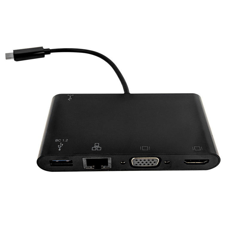 3.1 to HDMI, VGA, Ethernet, 3.0, USB Type-C - Black