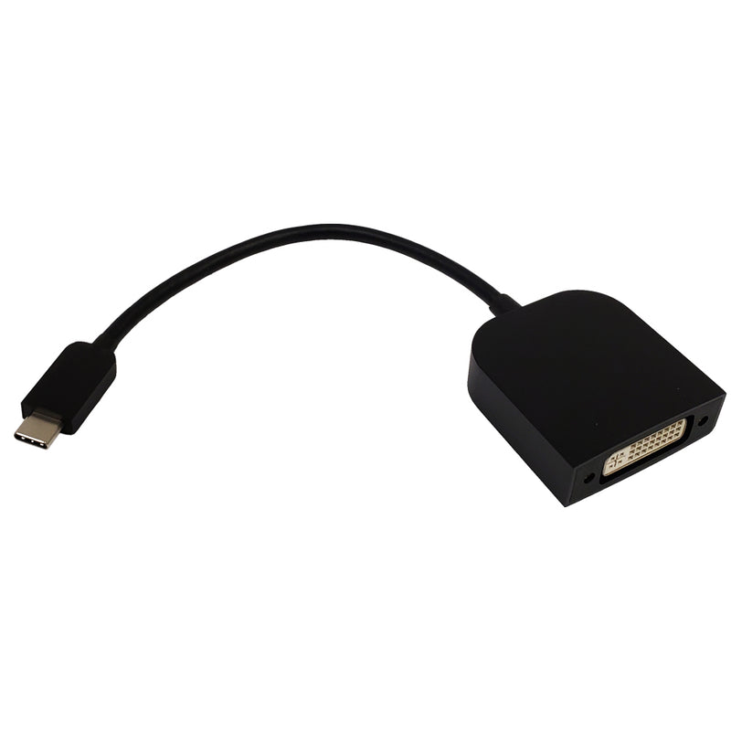 USB 3.1 Type-C to DVI 1080p@60Hz Adapter DP 1.2 Alt Mode - Black