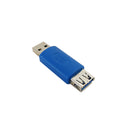 USB 3.0 A Male to A Female Adapter - Blue