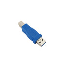 USB 3.0 A Male to B Male Adapter - Blue