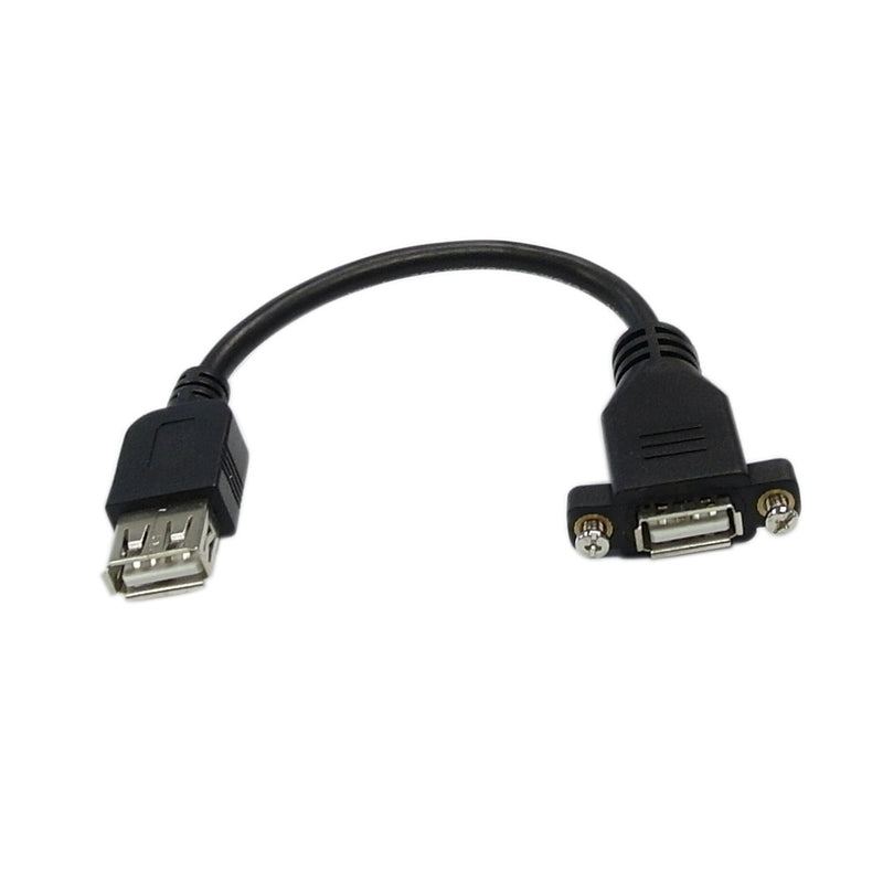 6 inch USB 2.0 to A Female Adapter with Screw Holes