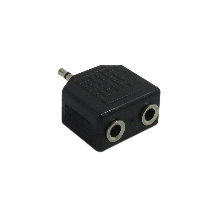 2.5mm Male to 2 x 3.5mm Stereo Female Adapter