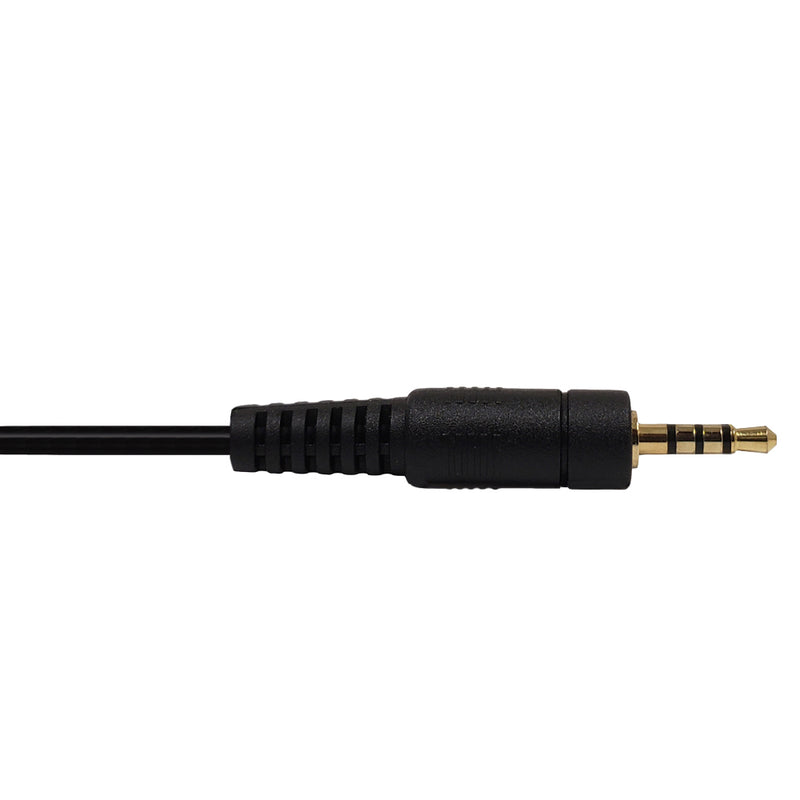 2.5mm 4C to Male Cable Riser Rated CMR/FT4 - Black