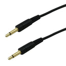 3.5mm Mono Male to Male Cable - Riser Rated CMR/FT4 - Black