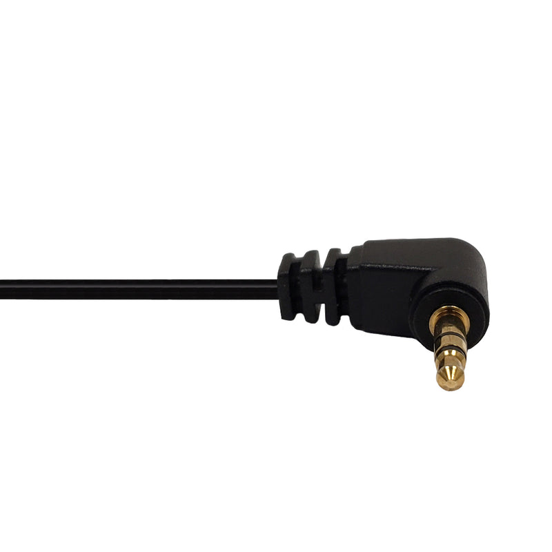 3.5mm Stereo to Male Right Angle Cable Riser Rated CMR/FT4 - Black