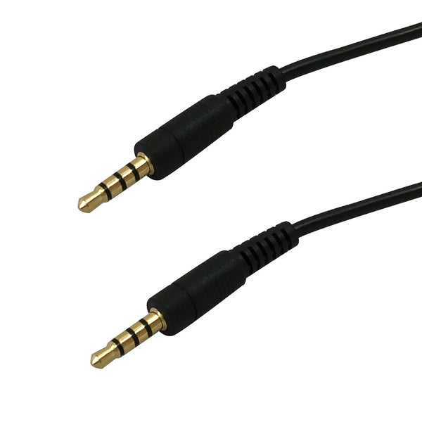 3.5mm 4C to Male Cable Riser Rated CMR/FT4 - Black