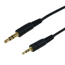 3.5mm Stereo Male to 2.5mm Stereo Male Cable - Riser Rated CMR/FT4 - Black