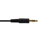 6 inch Molded 3.5mm Female to 2x 3.5mm Male Audio Cable