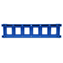 BIX 6-port Keystone Mounting Plate - Blue