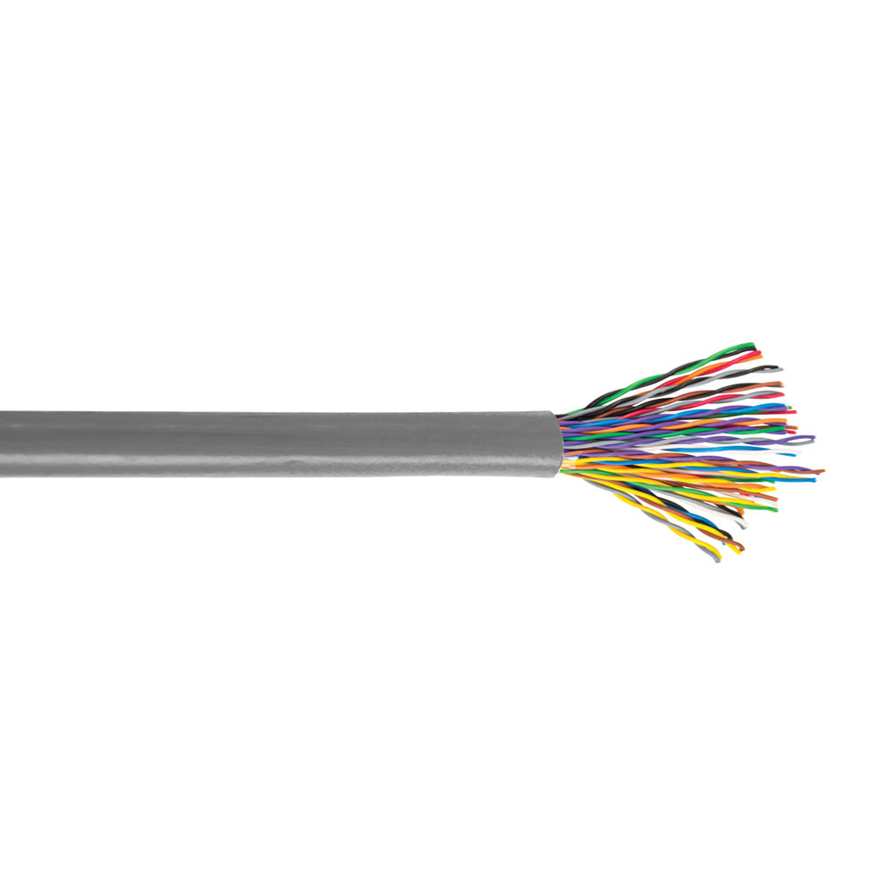CAT3 Riser CMR 25-Pair 24AWG Bulk Voice Cable – Gray, 250FT For Telco Backbone
