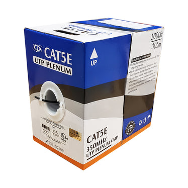 Plenum Copper CMP UTP 4-Pairs Cat5e 350Mhz Cat6 550Mhz 1000ft Cable Blue White E - Foto 7