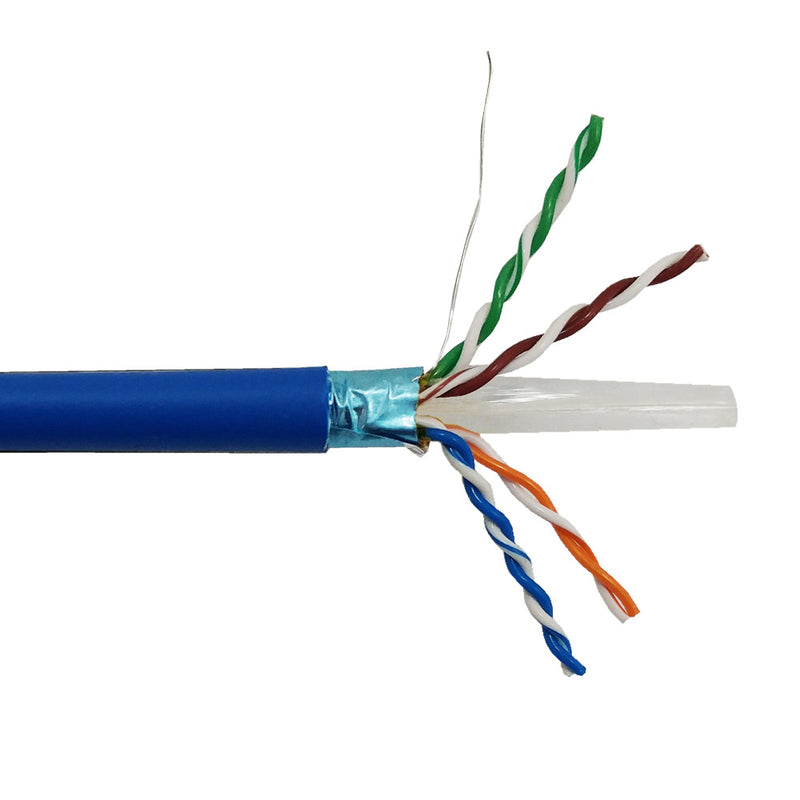 1000ft CAT6 550Mhz Solid F/UTP 23AWG CMP Plenum Bulk Cable
