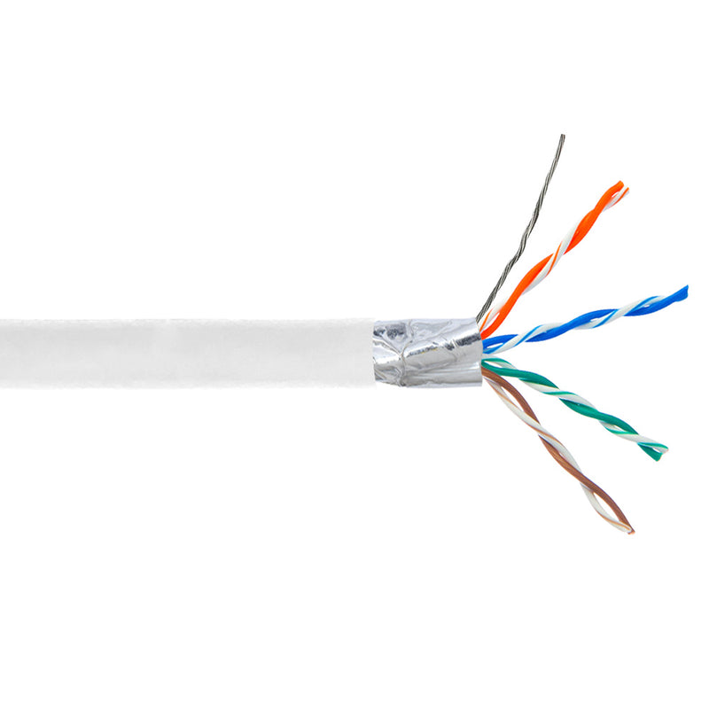 1000ft 4 Pair CAT6 550Mhz Solid Shielded STP FT4/CMR Bulk Cable