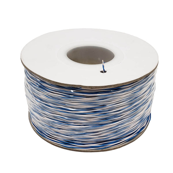 1000ft 1 Pair CAT3 Cross-Connect Bulk Cable - Blue/White