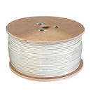 1000ft RG59 BC 20AWG Bulk Cable, 95% BC Braid CMP - White