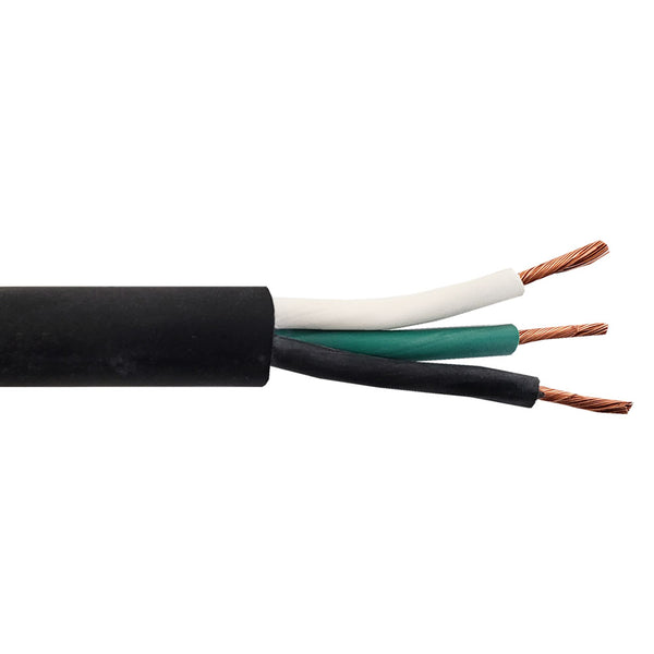 Flexible Electrical Cord Cable 14AWG 3C SOOW 600V 90C - Black Per Meter