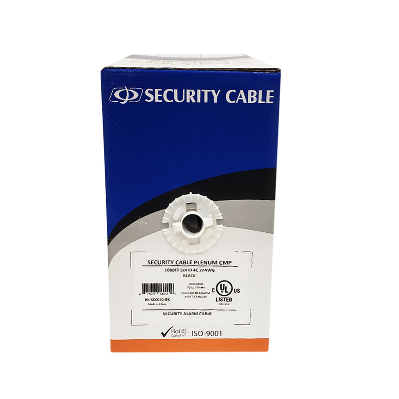1000ft Station Z Quad Security - 4C 22AWG Solid Cable CMP Plenum