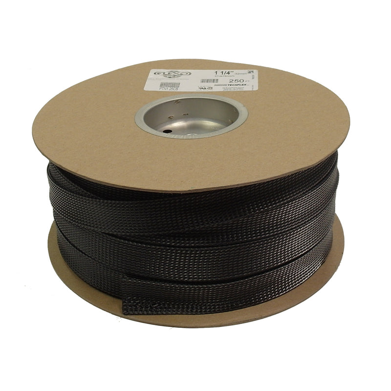 250ft 1 1/4 inch Sleeving Carbon