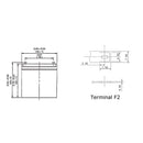 Sealed Lead Acid AGM Battery 12V 12amp x 2