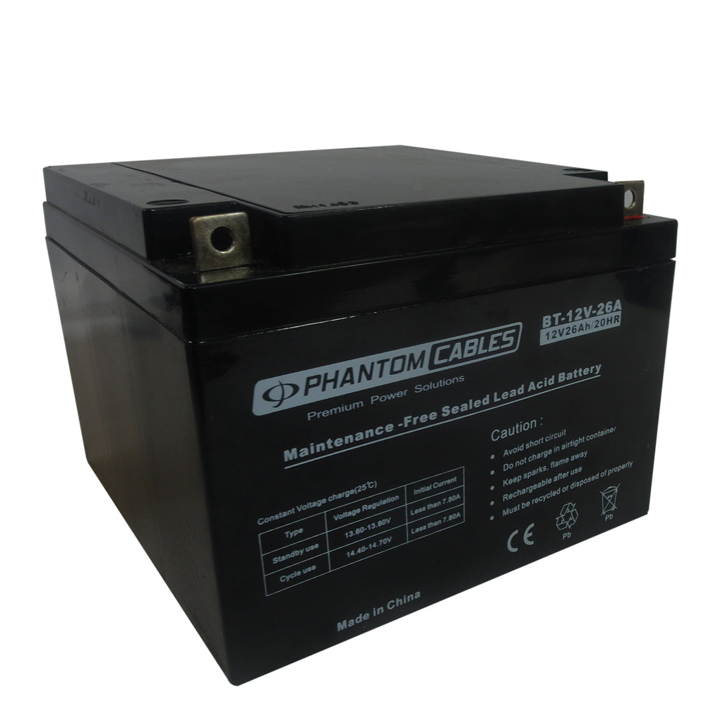 Sealed Lead Acid AGM Battery 12V 26amp x 2