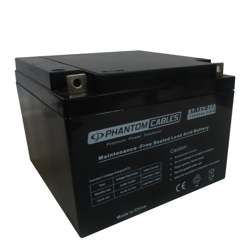 Sealed Lead Acid AGM Battery 12V 26amp x 2