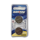 Rayovac coin cell battery 3V size CR2025 Lithium (2 pack)