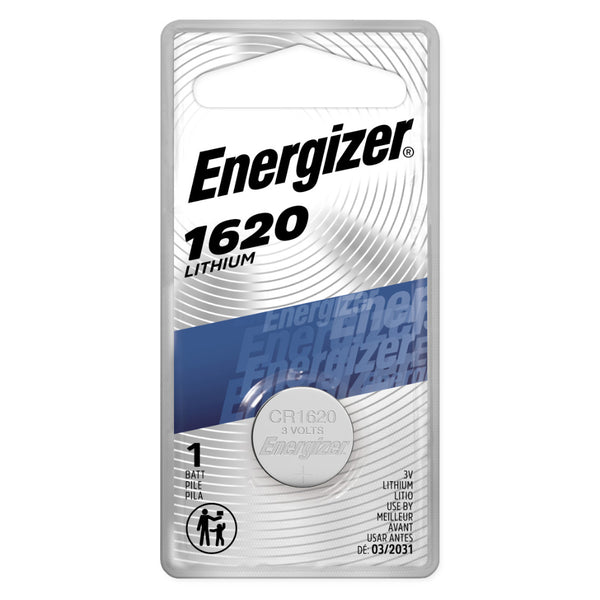 Energizer Coin Cell Battery 3V Size CR1620 Lithium 1 per pack