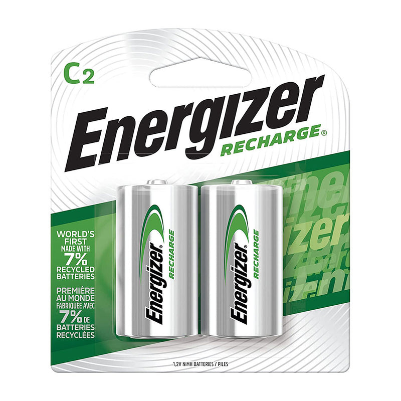Energizer Recharge Universal Rechargeable C Batteries (2 per pack)