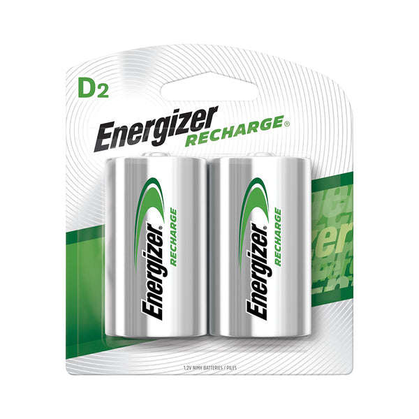 Energizer Recharge Universal Rechargeable D Batteries 2 per pack