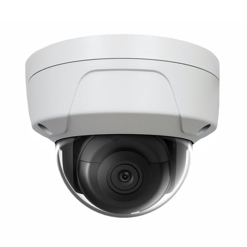 8MP Dome IP Camera 2.8mm Fixed Lens 30m IR Range Outdoor IP67 Rated - Grey