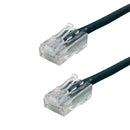No Boot Custom RJ45 Cat6 550MHz Assembled Patch Cable - Black