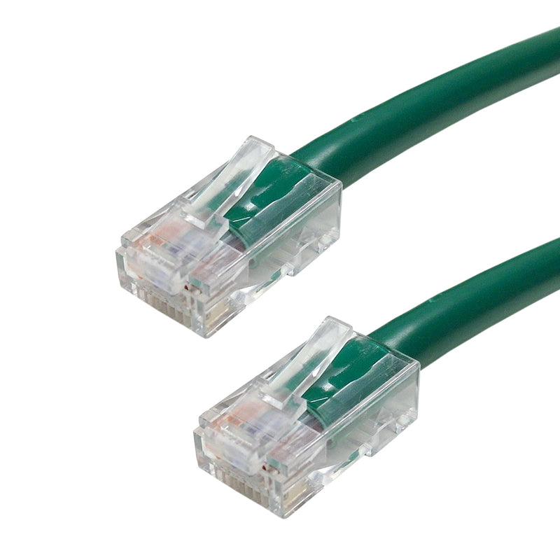 Regular Boot Custom RJ45 Cat6 550MHz Assembled Patch Cable - Green