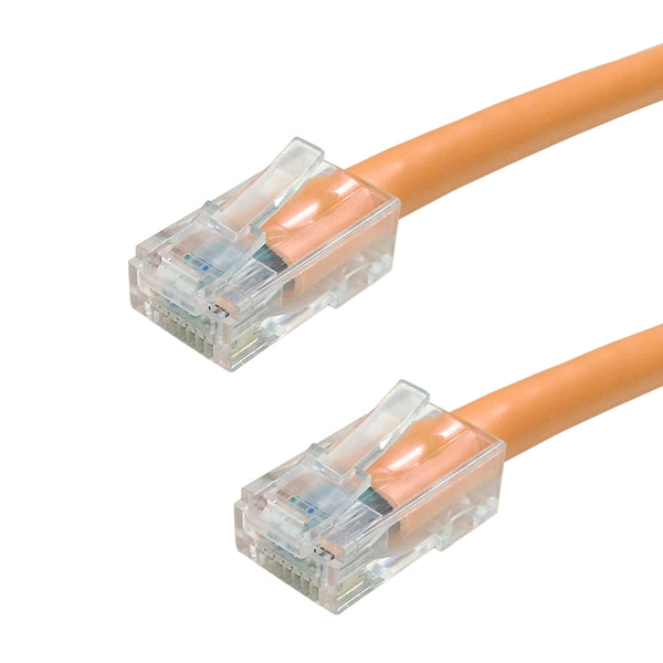 No Boot Custom RJ45 CAT5E 350MHz Assembled Patch Cable