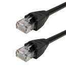 Regular Boot Custom RJ45 Cat6 550MHz Assembled Patch Cable - Black
