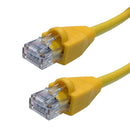 Regular Boot Custom RJ45 CAT5E 350MHz Assembled Patch Cable - Yellow