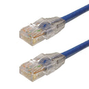 Snagless Custom RJ45 CAT5E 350MHz Assembled Patch Cable - Blue