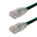 Snagless Custom RJ45 CAT5E 350MHz Assembled Patch Cable - Green